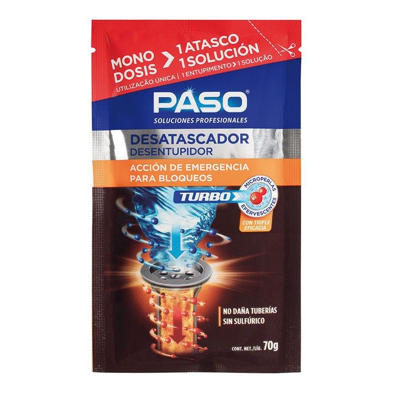 Paso Desatascador Turbo Monodosis 705020