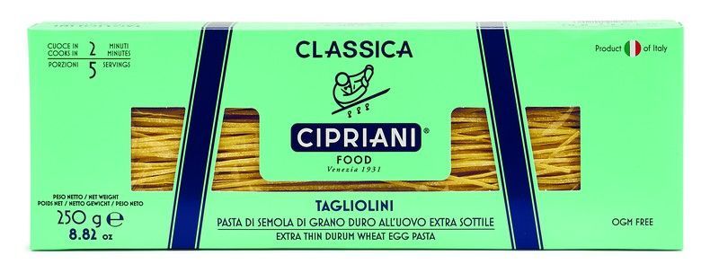 Pasta cipriani tagliarelle 250 grs