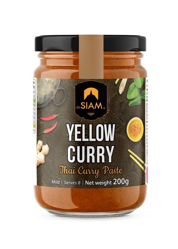 Pasta curry amarillo (picante medio) de siam 200 grs