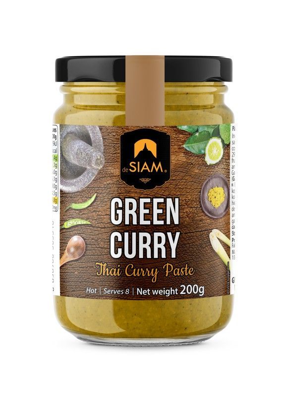 Pasta curry verde (picante) de siam 200 grs