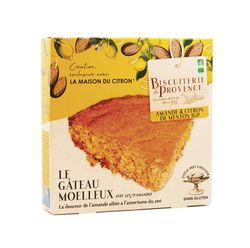 Pastel de almendras sin gluten con limón de Menton IGP 225 g Biscuiterie de Provence