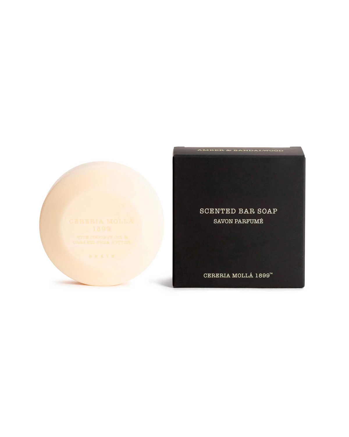 Pastilla Jabón Sólido 100grs Ámbar y Sándalo Cerería Molla