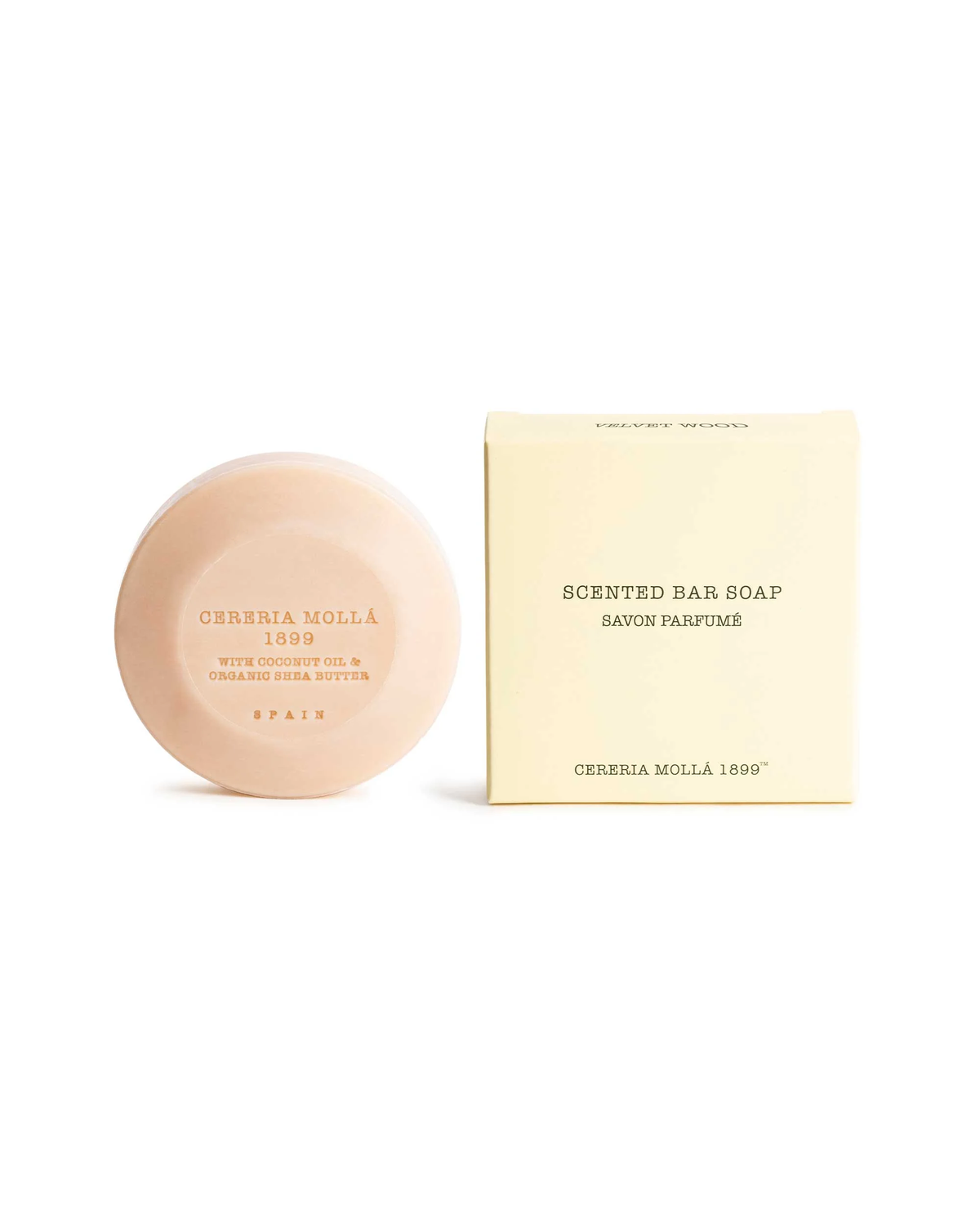 Pastilla Jabón Sólido 100grs Velvet Wood Cerería Molla