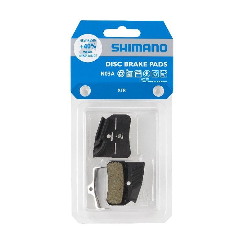 🛑 Pastillas de Freno de Disco Shimano Resina N03A-RF | 1 Par con Aleta para Frenado Suave y Silencioso 🚴‍♂️🔧
