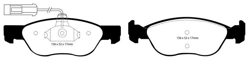 Pastillas de freno ebc DP1060