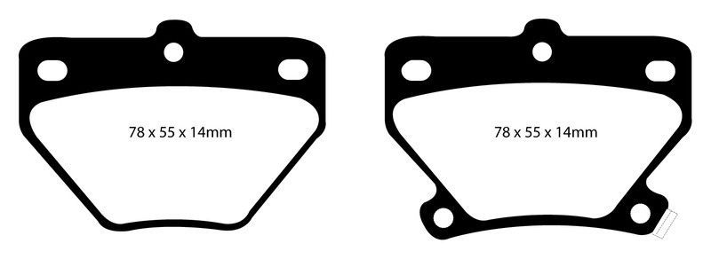 Pastillas de freno ebc DP1326