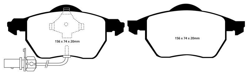 Pastillas de freno ebc DP1483