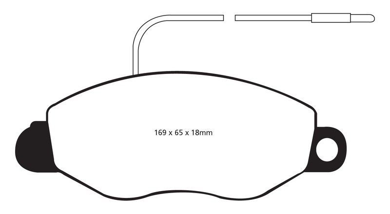 Pastillas de freno ebc DP1570