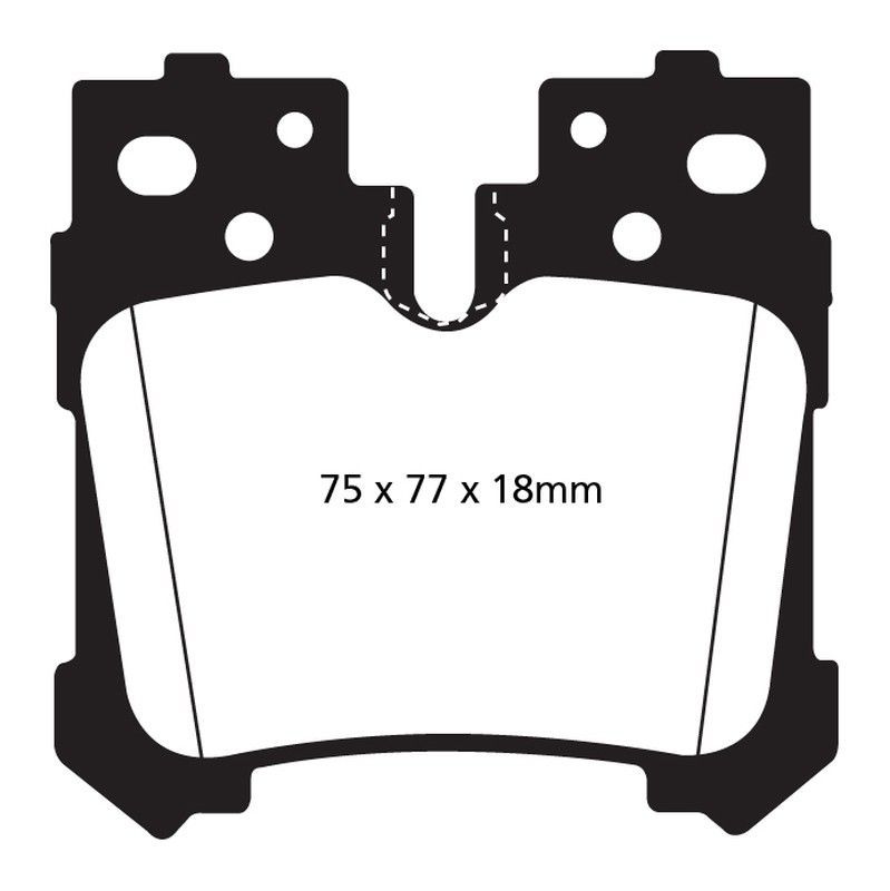 Pastillas de freno ebc DP1812