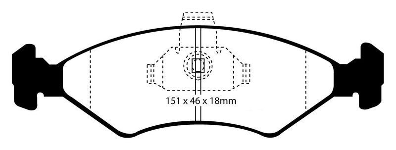 Pastillas de freno ebc DP21051
