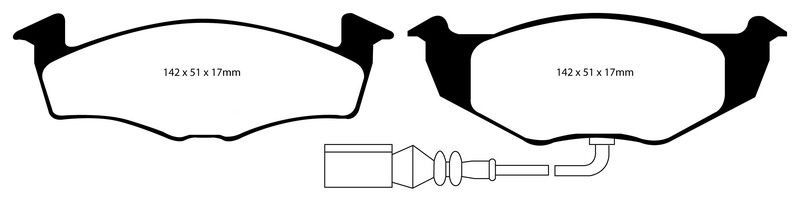 Pastillas de freno ebc DP21498