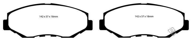 Pastillas de freno ebc DP21655