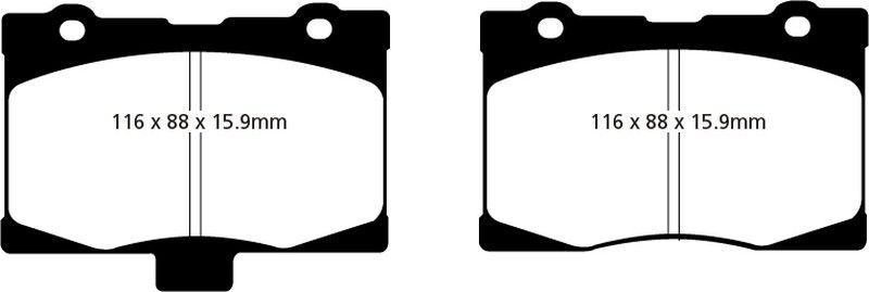 Pastillas de freno ebc DP21735