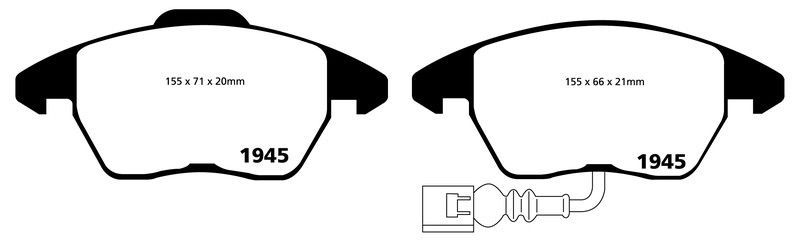 Pastillas de freno ebc DP21945