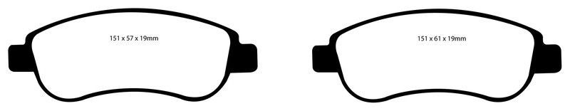 Pastillas de freno ebc DP21951