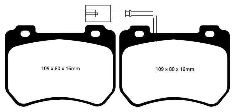 Pastillas de freno ebc DP22074