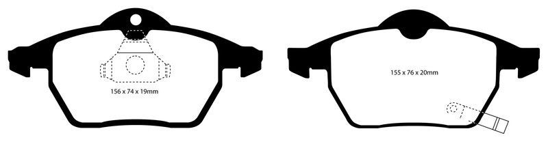 Pastillas de freno ebc DP31443C