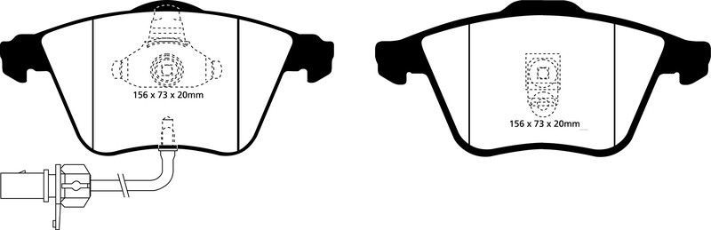 Pastillas de freno ebc DP31510C