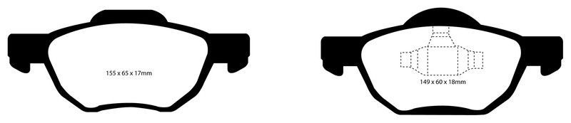 Pastillas de freno ebc DP31525C