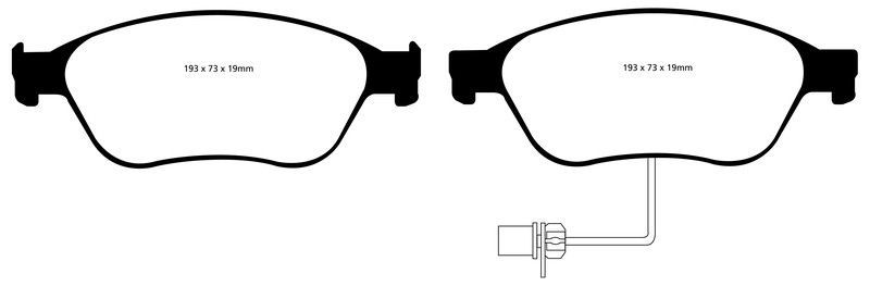 Pastillas de freno ebc DP31535C