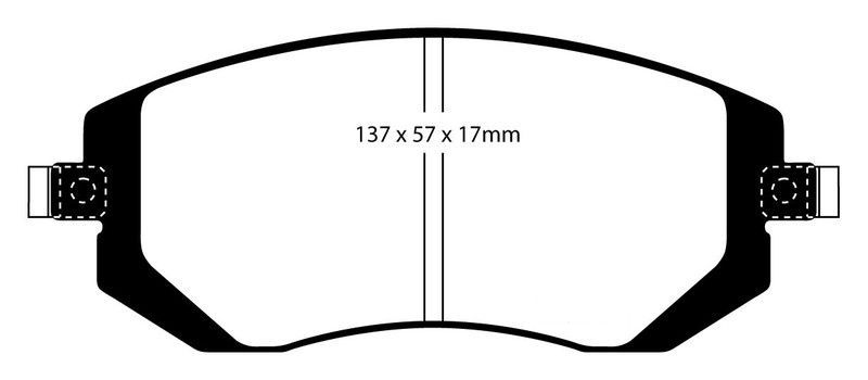 Pastillas de freno ebc DP31661C