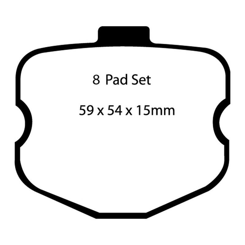 Pastillas de freno ebc DP31771/4C