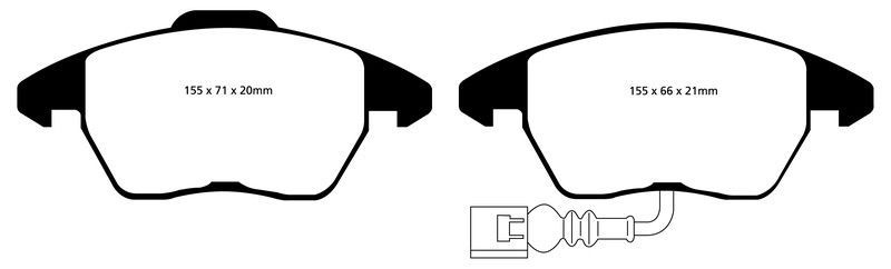 Pastillas de freno ebc DP31945C