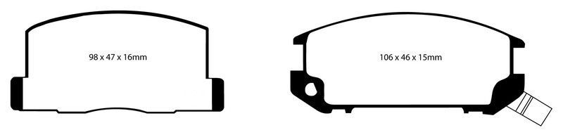 Pastillas de freno ebc DP3602C