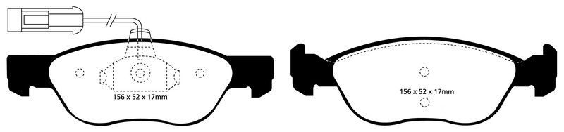 Pastillas de freno ebc DP41060/2R