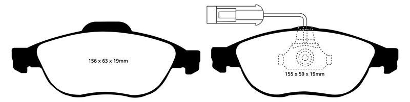 Pastillas de freno ebc DP41153R