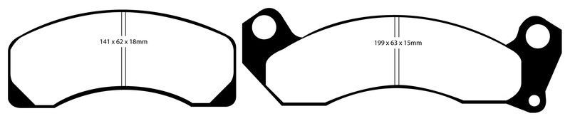 Pastillas de freno ebc DP41166R