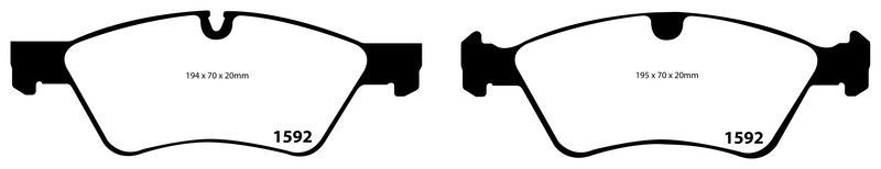 Pastillas de freno ebc DP41592R