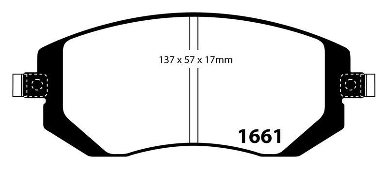 Pastillas de freno ebc DP41661R