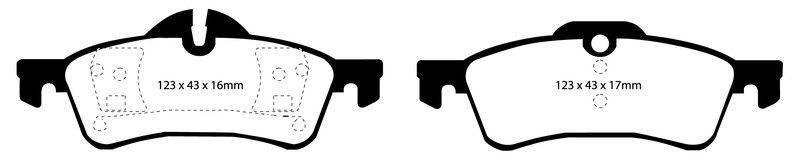 Pastillas de freno ebc DP41701R