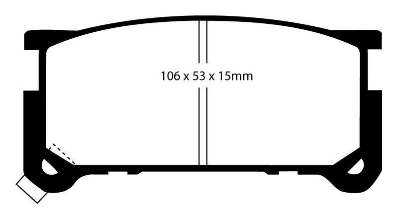 Pastillas de freno ebc DP615