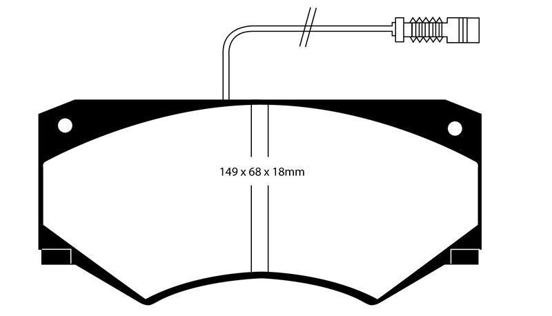 Pastillas de freno ebc DP786