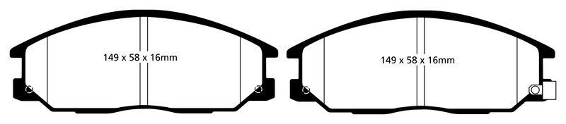 Pastillas de freno ebc DPX2049