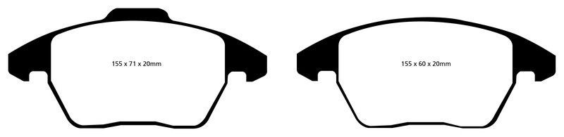 Pastillas de freno ebc DPX2052