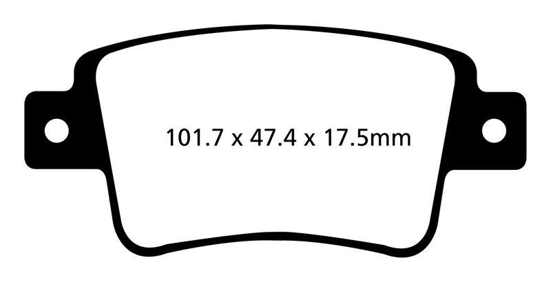 Pastillas de freno ebc DPX2101