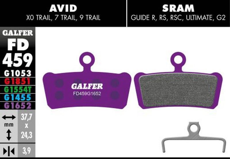 🛑 Pastillas de Freno Galfer E-Bike – Compatibles AVID X0 TRAIL, ELIXIR 7 & 9 TRAIL / SRAM GUIDE R, RS, RSC & ULTIMATE 🚴‍♂️⚡