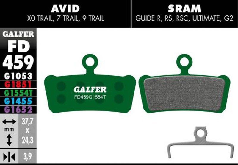 🛑 Pastillas de Freno Galfer PRO para X0 Trail, 7 Trail y 9 Trail – Potencia Profesional y Máximo Control 🚴‍♂️🔥