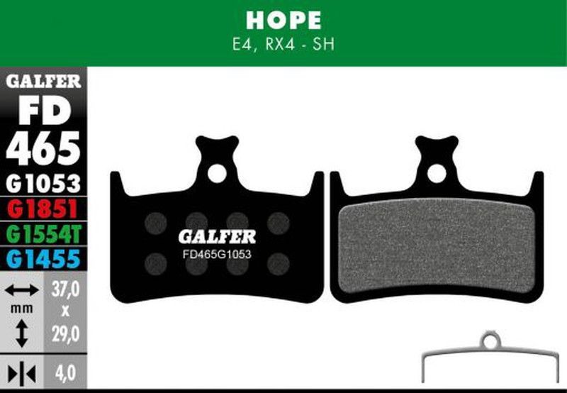 🛑 Pastillas de Freno Galfer Standard – Compatibles Hope E4 🚴‍♂️⚡
