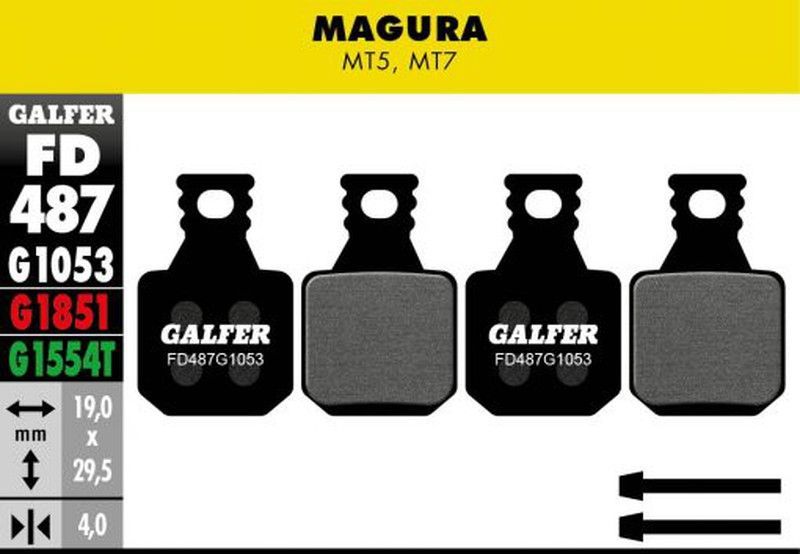 🛑 Pastillas de Freno Galfer Standard – Compatibles Magura MT5 & MT7 (Incluye Tornillos) 🚴‍♂️⚡
