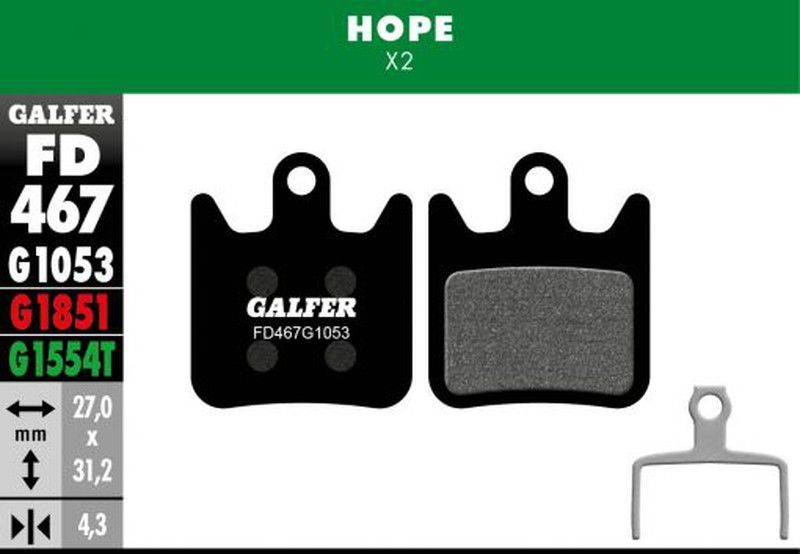 🛑 Pastillas de Freno Galfer Standard para Hope X2 – Potencia y Control en Cada Ruta 🚴‍♂️🔥