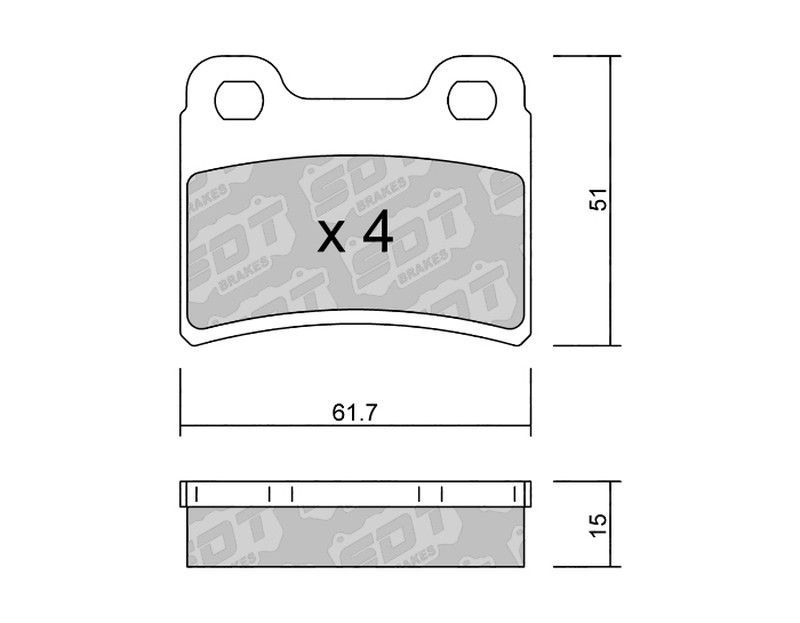 Pastillas de freno SDT FDHP 1050 2106000