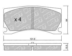 Pastillas de freno SDT FDHP 1050 21100800