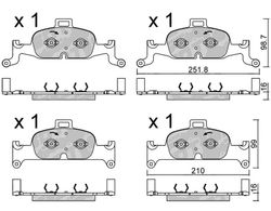 Pastillas de freno SDT FDHP 1050 21102400