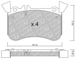 Pastillas de freno SDT FDHP 1050 21102700