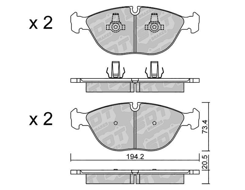 Pastillas de freno SDT FDHP 1050 2115900