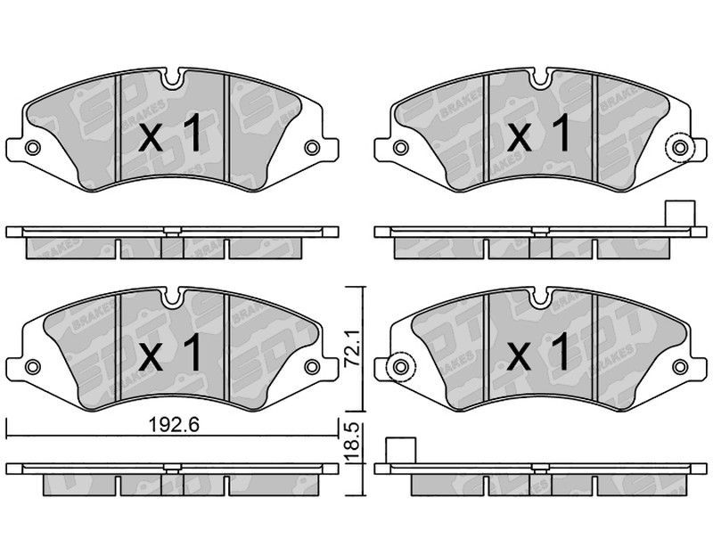 Pastillas de freno SDT FDHP 1050 2116501